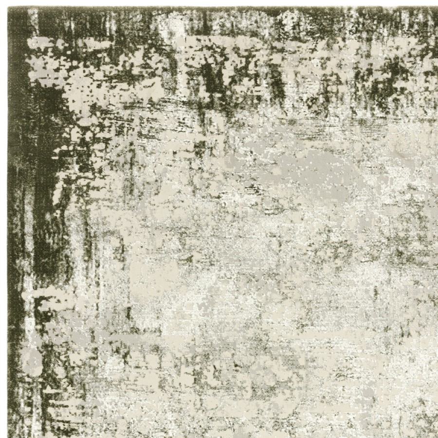 Distressed Green Rug - 230 x 160 cm - Border - Kuza