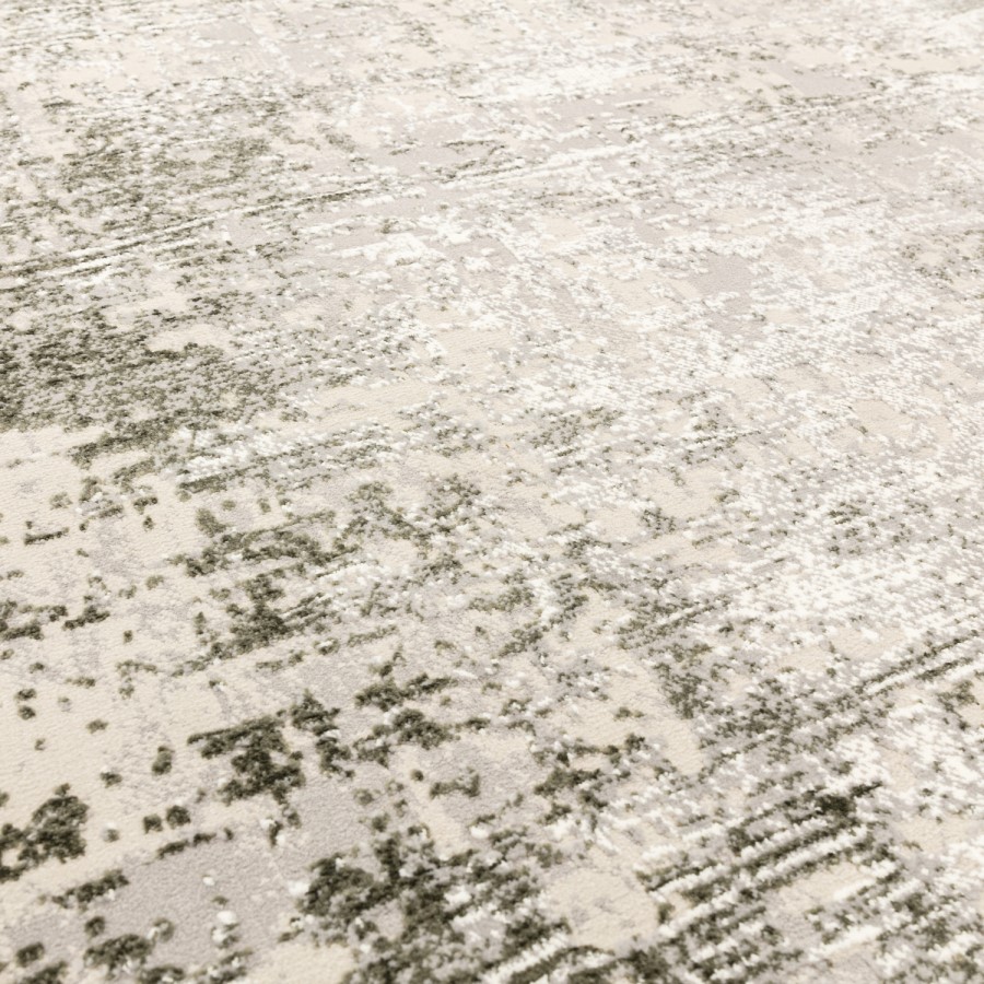 Distressed Green Rug - 230 x 160 cm - Border - Kuza