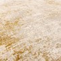 Large Distressed Gold Rug - 340 x 240 cm - Border - Kuza