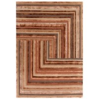 Geometric Style Terracotta Rug - 230 x 160 cm - Network - Matrix Geometric Style Terracotta Rug - 230 x 160 cm - Network - Matrix