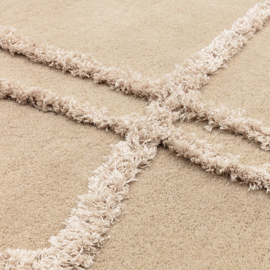 Beige Rug with Abstract Lines - 230 x 160 cm - Infinity - Matrix