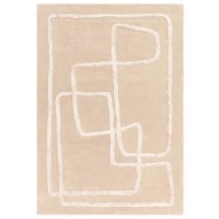 Beige Rug with Abstract Lines - 230 x 160 cm - Infinity - Matrix