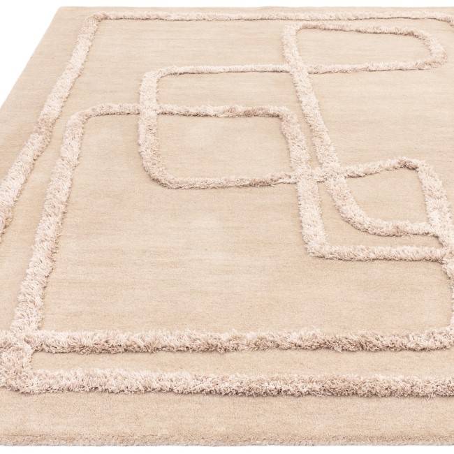 Large Beige Rug with Abstract Lines - 300 x 200 cm - Infinity - Matrix