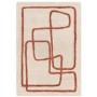 Copper Rug with Abstract Lines - 170 x 120 cm - Infinity - Matrix