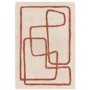 ONLY OPENED - Large Copper Rug with Abstract Lines - 300 x 200 cm - Infinity - Matrix