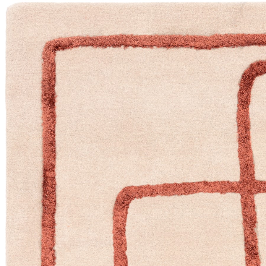 ONLY OPENED - Large Copper Rug with Abstract Lines - 300 x 200 cm - Infinity - Matrix