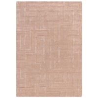 Hand Carved Geometric Blush Rug - 230 x 160 cm - Maze Hand Carved Geometric Blush Rug - 230 x 160 cm - Maze