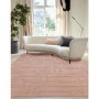 Large Hand Carved Geometric Blush Rug - 290 x 200 cm - Maze