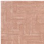 Large Hand Carved Geometric Blush Rug - 290 x 200 cm - Maze