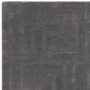 Hand Carved Geometric Charcoal Rug - 230 x 160 cm - Maze