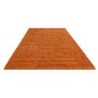 Large Hand Carved Geometric Rust Rug - 290 x 200 cm - Maze