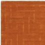 Large Hand Carved Geometric Rust Rug - 290 x 200 cm - Maze