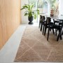 Large Geometric Style Bronze Rug - 290 x 200 cm - Mulberry