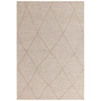 Geometric Style Cream Rug - 170 x 120 cm - Mulberry