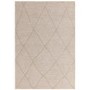 Large Geometric Style Cream Rug - 290 x 200 cm - Mulberry