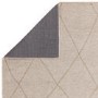 Large Geometric Style Cream Rug - 290 x 200 cm - Mulberry