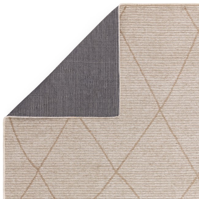 Large Geometric Style Cream Rug - 290 x 200 cm - Mulberry