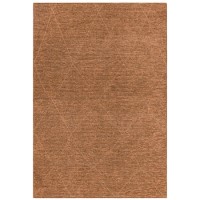 Geometric Style Terracotta Rug - 230 x 160 cm - Mulberry