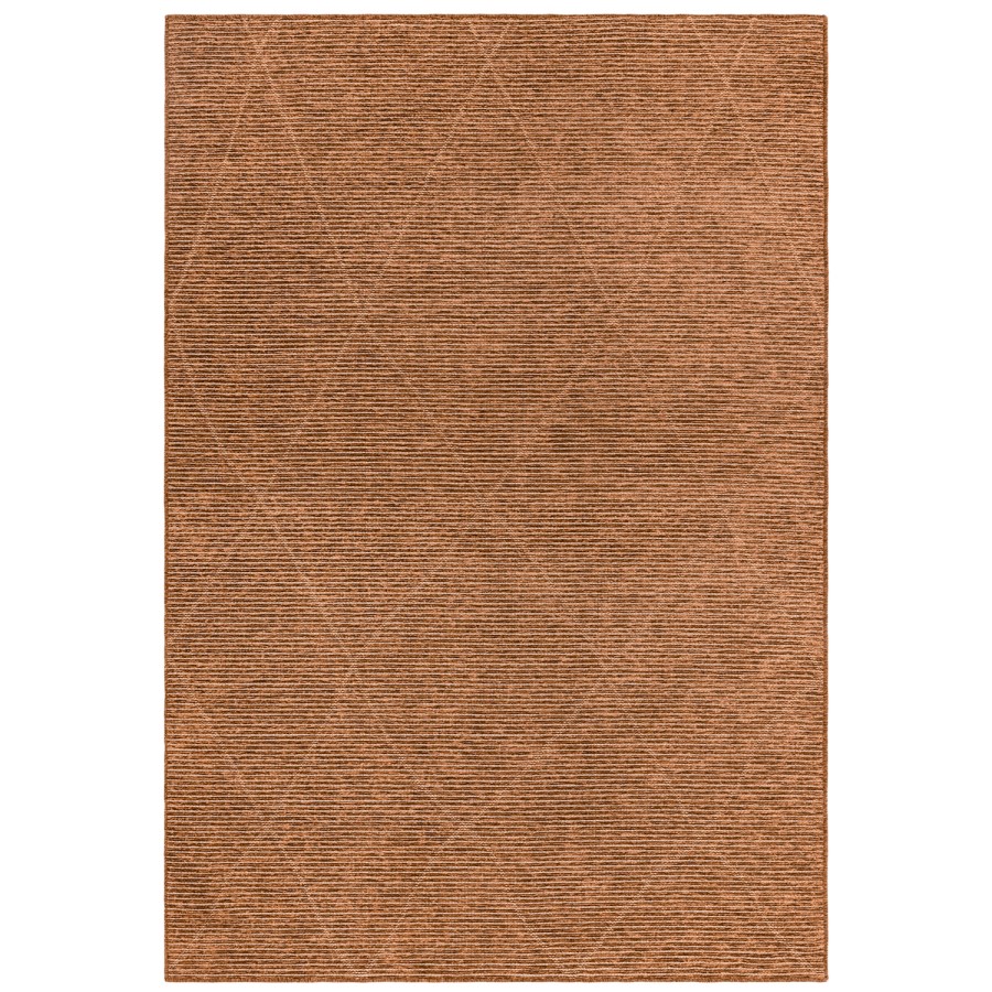 Geometric Style Terracotta Rug - 230 x 160 cm - Mulberry