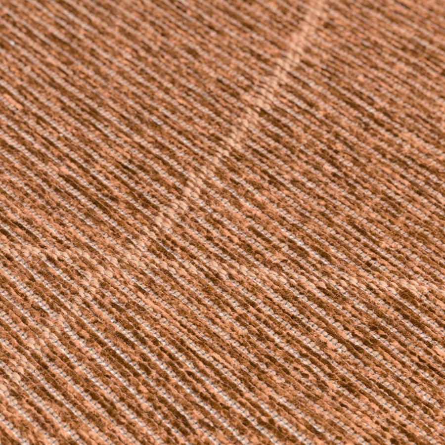 Geometric Style Terracotta Rug - 230 x 160 cm - Mulberry