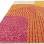 Large Retro Geometric Orange Rug - 290 x 200 cm - Muse