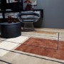 Terracotta Rug with Abstract Lines - 170 x 120 cm - Reef