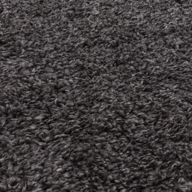 Large Shaggy Charcoal Rug - 290 x 200 cm - Ritchie