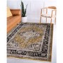 Distressed Persian Gold Rug - 166 x 120 cm - Medallion - Sovereign