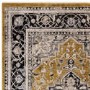 Large Distressed Persian Gold Rug - 290 x 200 cm - Medallion - Sovereign