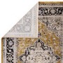 Distressed Persian Gold Rug - 240 x 160 cm - Medallion - Sovereign