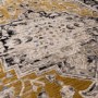 Large Distressed Persian Gold Rug - 290 x 200 cm - Medallion - Sovereign