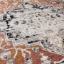 Large Distressed Persian Terracotta Rug - 330 x 240 cm - Medallion - Sovereign