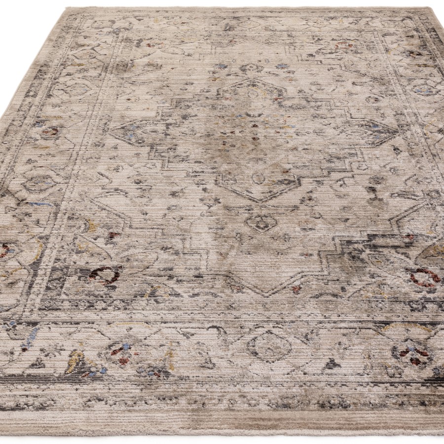 ONLY OPENED - Distressed Persian Ash Rug - 240 x 160 cm - Medallion - Sovereign