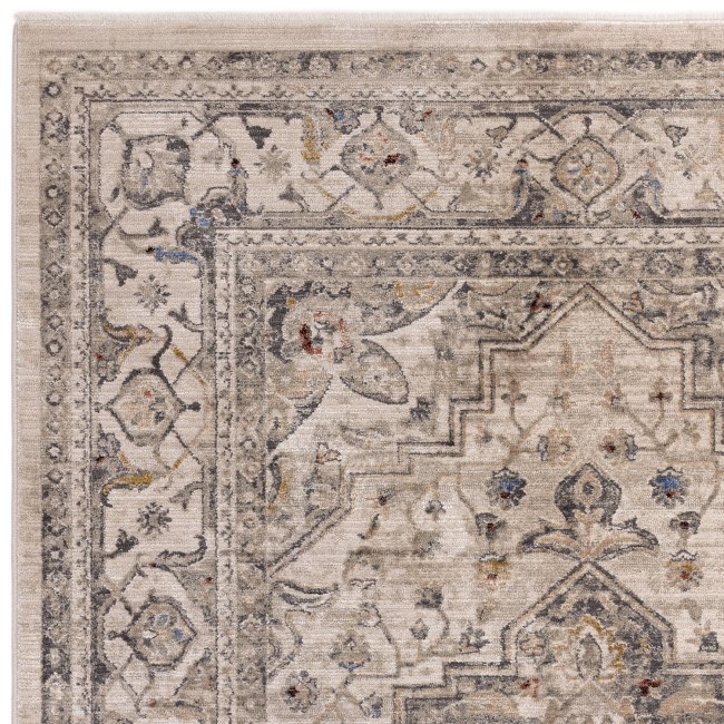 Large Distressed Persian Ash Rug - 290 x 200 cm - Medallion - Sovereign