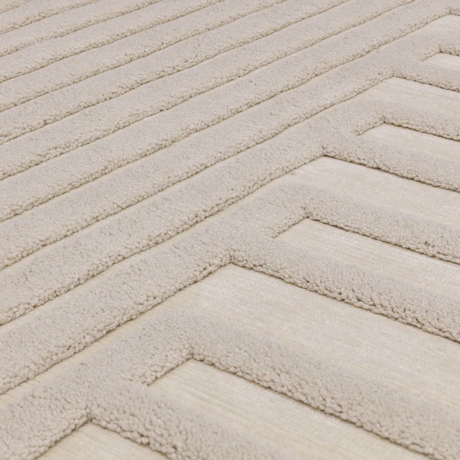 Geometric Ivory Rug - 230 x 160 cm - Connection - Valley