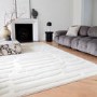 Abstract Ivory Rug - 170 x 120 cm - Path - Valley