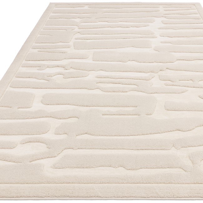 Abstract Ivory Rug - 170 x 120 cm - Path - Valley