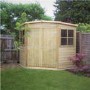 Shire Corner Shed 8x8 ft Pressure Treated