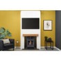 Acantha Pre-Built Stove Media Wall 1 with OKO S1 Bio Ethanol Stove in Charcoal Grey