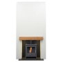 Acantha Pre-Built Stove Media Wall 1 with OKO S1 Bio Ethanol Stove in Charcoal Grey