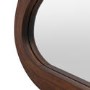 Large Wavy Brown Wood Mirror - Hasker - Caspian House