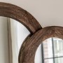 Arched Dark Wood Mirror - Hoxton - Caspian House