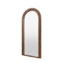 Arched Dark Wood Mirror - Hoxton - Caspian House