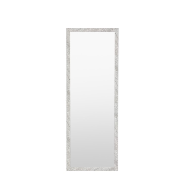 White Marble Effect Mirror - Romano - Caspian House