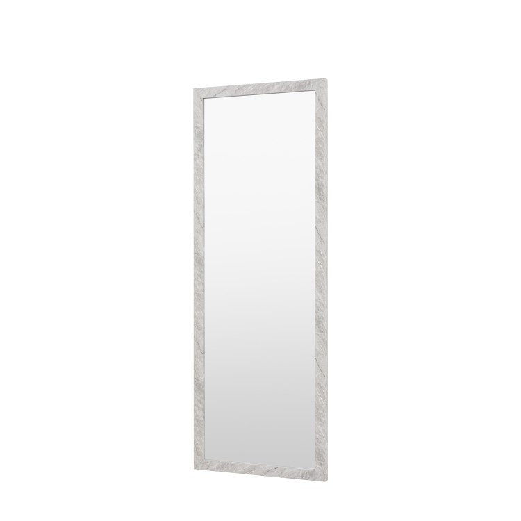 White Marble Effect Mirror - Romano - Caspian House