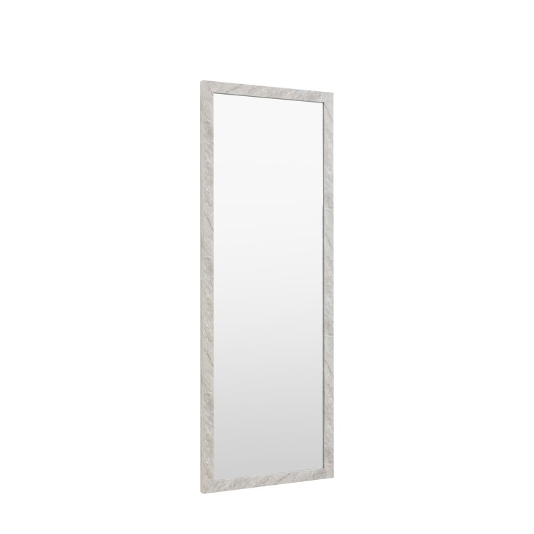 White Marble Effect Mirror - Romano - Caspian House