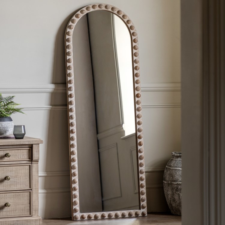 Wooden Leaner Mirror - Artisan - Caspian House