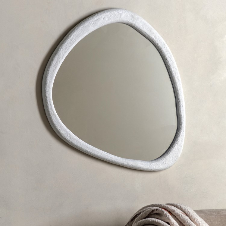 Concrete Effect Framed Mirror - Como - Caspian House