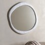 Round Concrete Effect Framed Mirror - Como - Caspian House