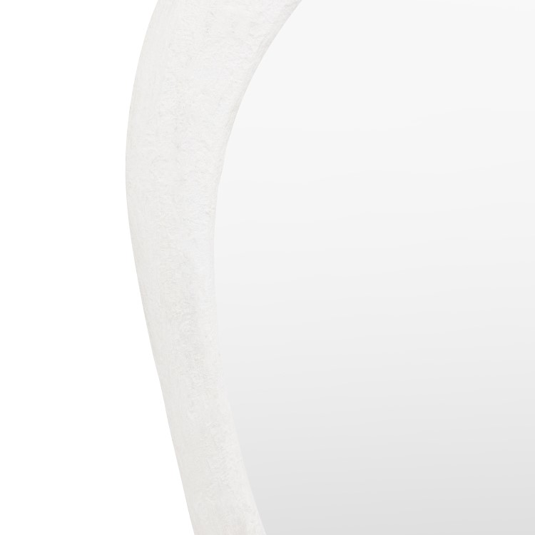 Round Concrete Effect Framed Mirror - Como - Caspian House